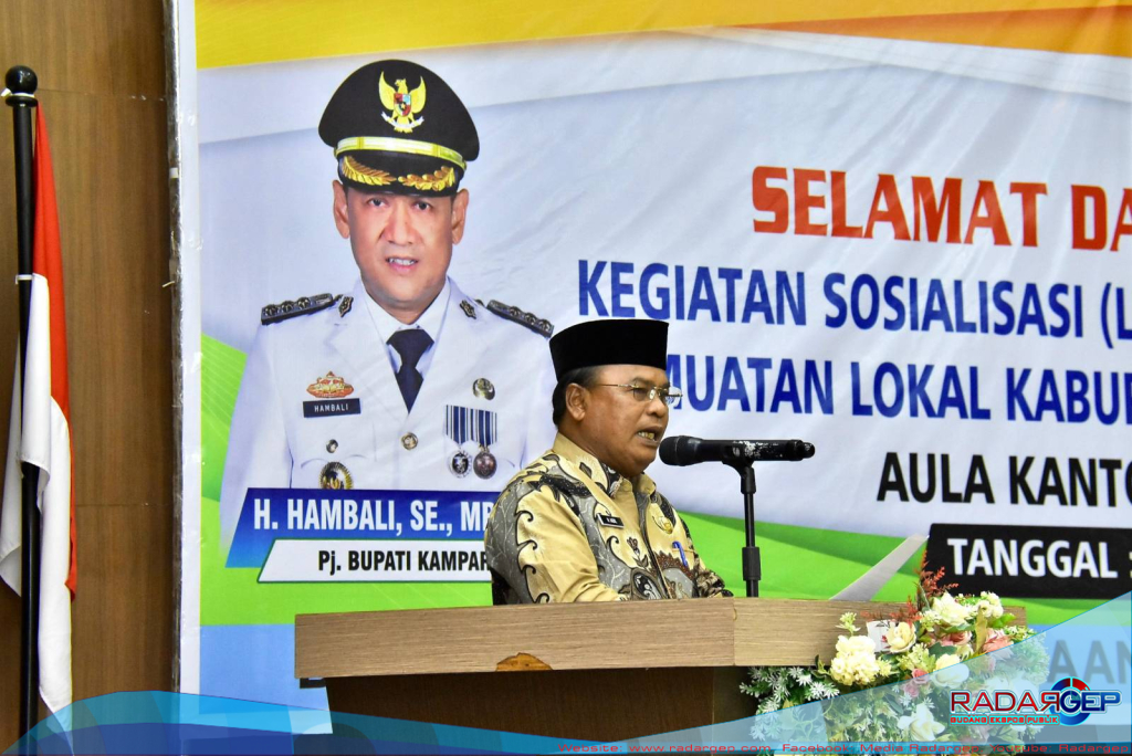 Pj Bupati Kampar Hambali Resmi Launching Buku Kurikulum Muatan Lokal Kampar